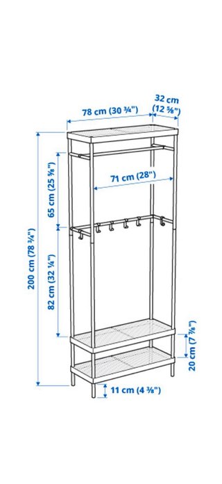 Perchero MACKAPÄR IKEA Blanco