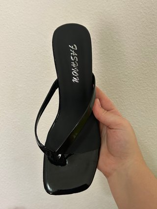 Sandalias tacón negras SHEIN Talla 38