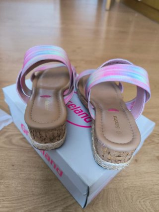 Sandalias cuña niña Graceland multicolor