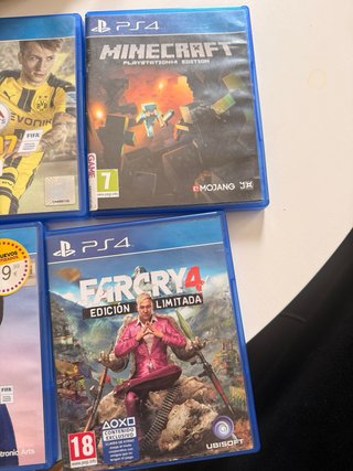 PS4 Juegos: Minecraft, FIFA, Far Cry, Cyberpunk