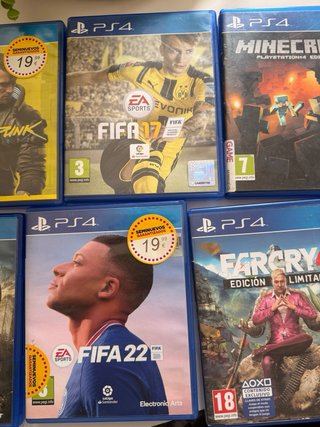 PS4 Juegos: Minecraft, FIFA, Far Cry, Cyberpunk