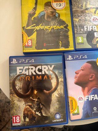 PS4 Juegos: Minecraft, FIFA, Far Cry, Cyberpunk