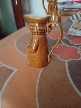 Jarra Vintage Cerámica Figura Humana