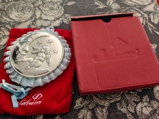 Medalla Plata Ángel de la Guarda Luna Estrellas
