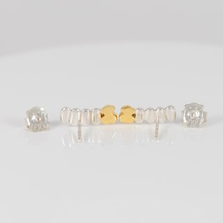 Pendientes Tous Trepadores Bicolor en plata 925