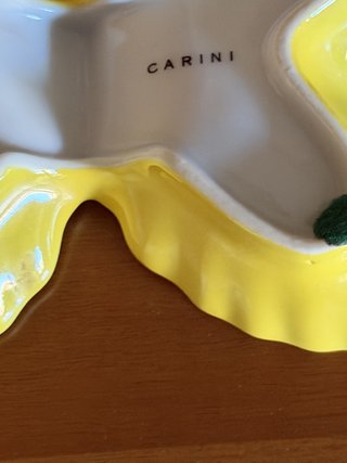 Svuotatasche Farfalla Gialla Ceramica