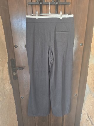 2 Pantalones Zara Gris y Marrón Talla M