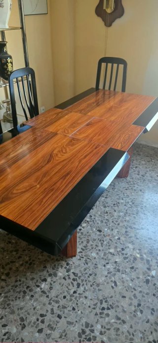 Mesa Comedor Extensible Madera y Metal