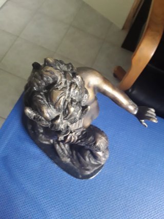 Scultura bronzo Fauno danzante