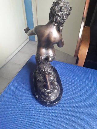 Scultura bronzo Fauno danzante