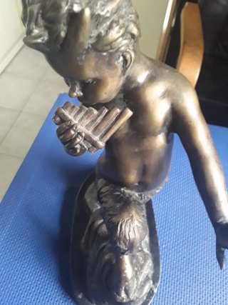 Scultura bronzo Fauno danzante