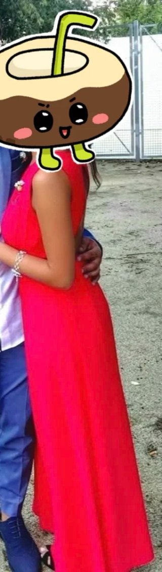 Vestido rojo largo boda