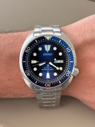 Seiko Mod Tortuga Azul Automático Diver's 200m