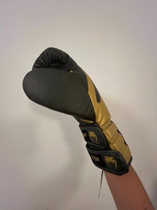 Guantes Boxeo Venum Reverso Negro/Dorado