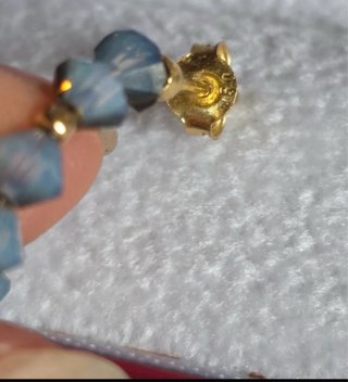 Pendientes Oro 18k y Cristales Swarovski
