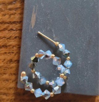 Pendientes Oro 18k y Cristales Swarovski