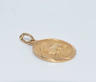 Medalla Signo Leo Oro 18k