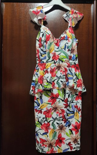 Vestido de fiesta estampado floral