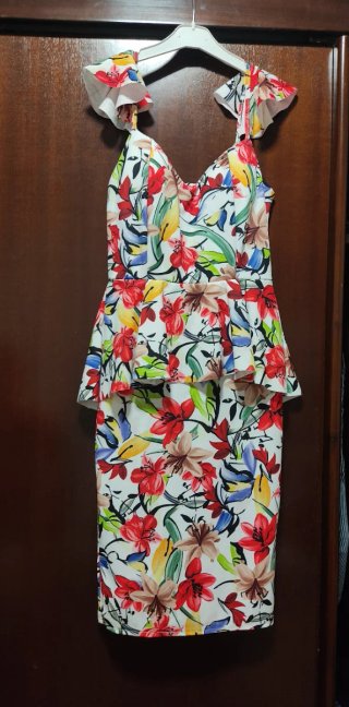 Vestido de fiesta estampado floral