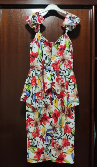 Vestido de fiesta estampado floral