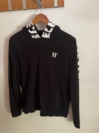 Sudadera 11 Degrees Negra con Capucha Talla S