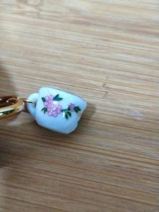 Pendientes Tazas Café Dorados