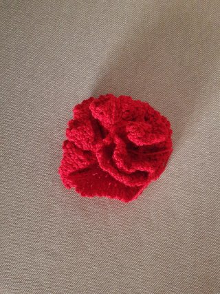 Flor de clavel a crochet