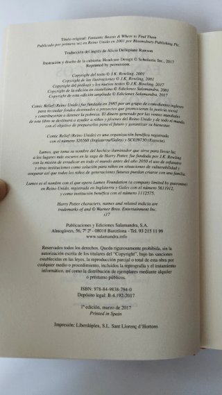 Animales fantásticos y donde encontrarlos
