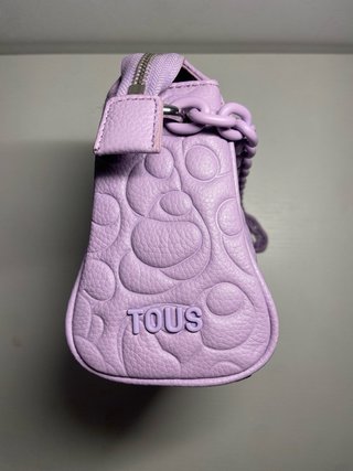 Bolso Tous exterior 100% Piel Vacuna Morado
