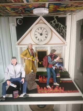 Diorama Regreso al Futuro Hecho a Mano