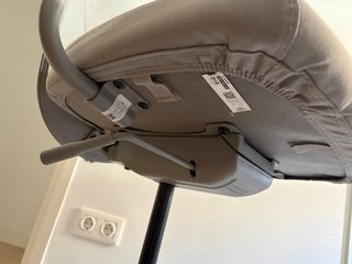 Silla de trabajo FLINTAN con reposabrazos gris