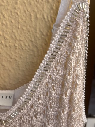 Vestido crochet blanco Karen Millen