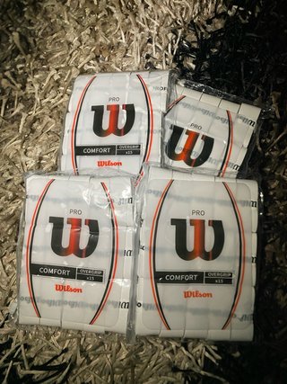 60 Wilson Pro Overgrip blancos tenis padel nuevos