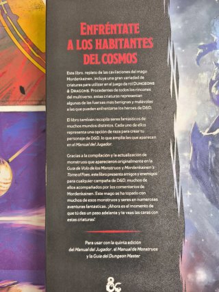 D&D Monstruos del Multiverso ESPAÑOL