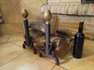 Morillos de chimenea antiguos