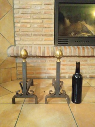 Morillos de chimenea antiguos