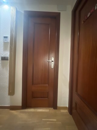 8 Puertas interior, madera SAPELI,manecilla ACERO