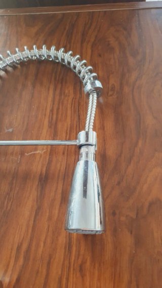 Grifo de cocina extensible cromado