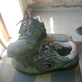 Zapatos de Seguridad Mujer Cofra Gris/Verde