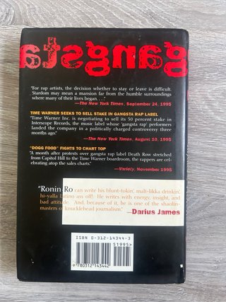 Libro Gangsta: Merchandising Rhymes - Ronin Ro