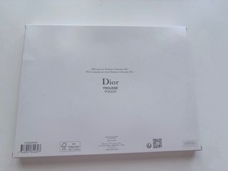 Neceser / Clutch Dior Blanco y Dorado Original