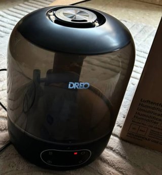 Humidificador Dreo 3L Negro/Transparente