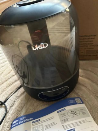Humidificador Dreo 3L Negro/Transparente