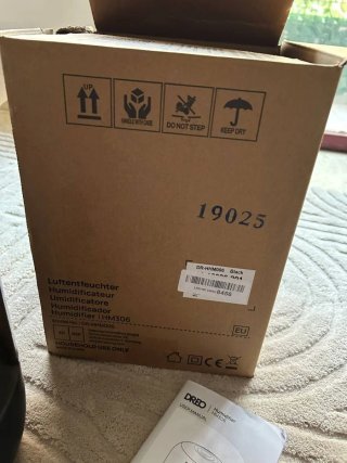 Humidificador Dreo 3L Negro/Transparente