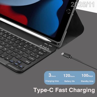 Funda/Teclado iPad 9/8/7 10,2" Air 3/Pro 10,5"