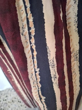 Pantalón mujer rayas azul y rojo