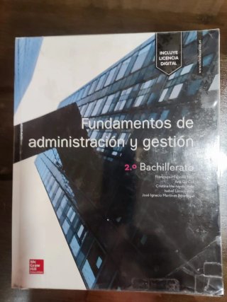 Libro 2° Bachillerato Fundamentos de Administració