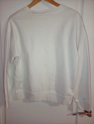 Sudadera Gap Blanca con Logo Azul