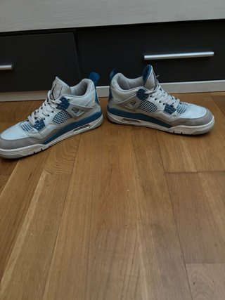 Zapatillas Jordan Retro 4 Azul y Blanco