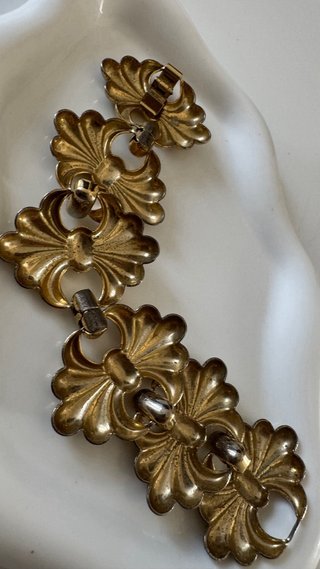 Bracciale vintage donna motivi dorati